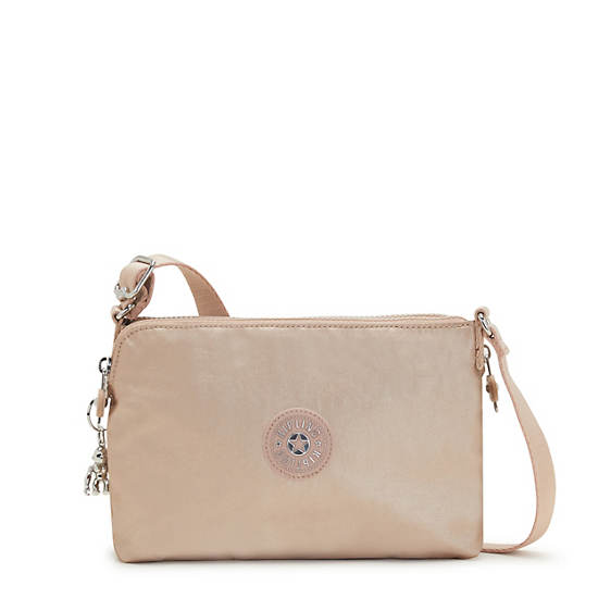 Kipling Boyd Metallic Crossbody Bags Gold Charm Metallic | CA 1095XY